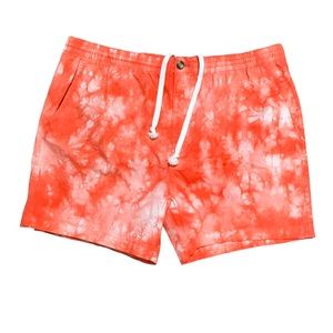 Crown & Ivy Men’s Motion Flex 6” Inseam Shorts Sz XL Tie Dye Pink New With Tag
